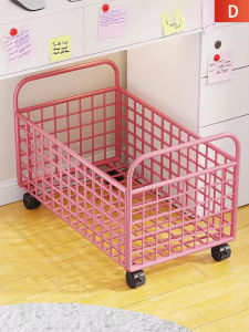 Metal Office Storage Shelf with Wheels
