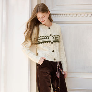 XIANGYING | Soft & Warm Womens Fair Isle Knit Sweater