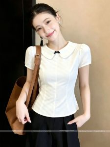 Sweet Design Fitted Blouse Short Sleeve