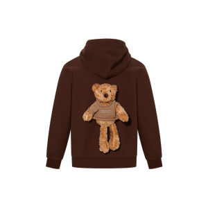 Uni-Style Hooded Padded Teddy Sweatshirt
