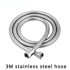 2M-5M 304 Stainless Steel Shower Hose High Quality Faucet Hose Flexible Shower Hose Thick Silicone Bathroom 3 Meter Shower