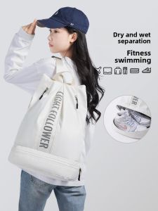 MONLEYTA | Waterproof Swimming Bag Separate Wet And Dry Portable Dual-Shoulder Backpack For Men And Women Fitness Sports Equipment Storage