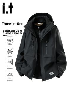izzue | 3-in-1 Hooded Mens Outdoor Sport Jacket
