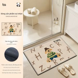 BEIAISI | Thảm Tắm Thấm Nước Chống Trượt Có Thể Cắt