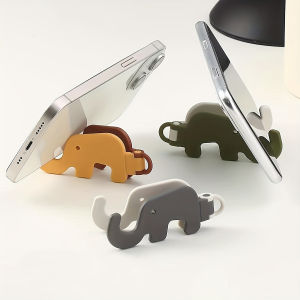 3PCS Foldable Cell Phone Holder Elephant Desktop Bed Mobile Phone Stand Mount Keychain Pendant Portable Mini Holders