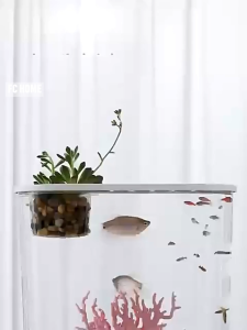 Bể cá NAGO bằng nhựa trong suốt có cường lực chống vỡ Nhựa có thể tháo rờicó nắp đậy