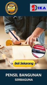 PENSIL TUKANG Kayu Pensil Tukang Bangunan Pensil Tukang Makita Pensil Tukang Merah Biru