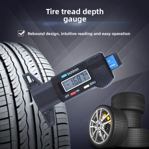 Tire Tread Depth Gauge Electronic Digital Tire Tread Depth Gauge Vernier Caliper Automotive Repair Tools