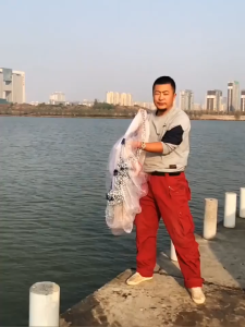 Diameter 6M/7M Korean Style Cast Net Hand Throw Fishing Net Monofilament Chain Weight Fish Catching Net