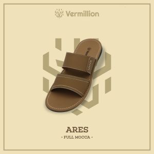 Sandal Pria Sendal Slip Pria  Sandal Pria Kulit PU Sandal Pria Dewasa Sendal Slop Pria  ARES