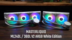 Tản nhiệt Cooler master ML240L V2 RGB white Edition - Hàng Chính Hãng