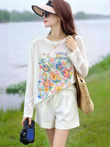 UV Protection Ice Silk Long Sleeve T-Shirt for Women