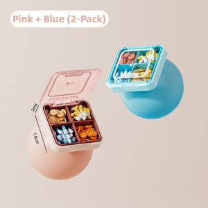 TINGSIMENG | Travel Friendly Pill Organizer with Meal Time Compartments