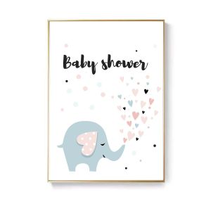 Modern Simple Cute Cartoon Pink Bedroom Decorative Art Childrens Room Hanging Picture Girl Bedside Wall Painting Lovely Pet Wall Art