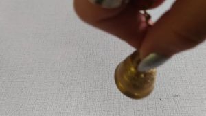 กระดิ่งทองเหลืองหล่อ ขนาดกว้าง 2.5 ซม. สูง 4 ซม. ทองเหลืองแท้ 100 ลูก