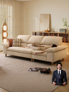 Spacious Easy-Wash Sofa