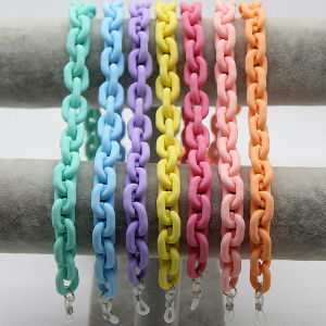 FishSheep New Acrylic Candy Color Sunglasses Chains Glasses Chain Straps Necklace Chunky Lanyards Neck Eyeglasses Holder Cord