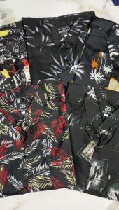 PROMO HEMAT BELI 1 DAPAT 3 PCS KEMEJA MOTIF PANTAI PRIA LENGAN PENDEK