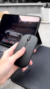 Mouse Kantor Wireless Rechargeable Battery Silent Click Slim 2.4G Bluetooth 1600 DPI RGB LED Mouse Gaming Mouse Bluetooth
