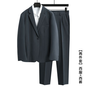 Fall Fancy New Arrival Casual Suit Mens Loose Korean Style Handsome Trendy Mens Lightly Mature Suit Outwear