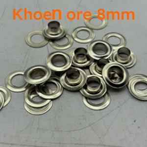 Khoen Nhôm 8mm Túi 100 Cặp - Khoen Mắt Cáo Tròn Đục Lỗ Luồn Dây Giày Phụ Kiện May Mặc Túi Xách Đồ Handmade Đa Năng