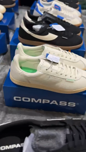 [ ORIGINAL 100% ] SEPATU COMPASS TRIBUNE BLACK GUM/WHITE BLUE/WHITE GREEN/NAVY GUM BLACK HOME MARON AWAY LIMITIED