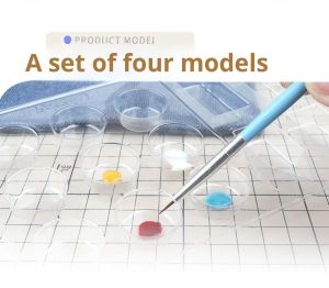 Fine Detail Brush Set USTAR 90026 for Gundam Gunpla GK DIY Marker Model Coloring Tools Detail 4pcs Panel Lining Liquid