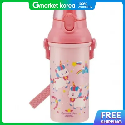 Skater | Unicorn One-Touch Shoulder Strap Water Bottle 480ml Infant /Toddler Water Bottle Childrens