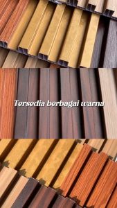 [1box 10pcs] WPC Wall Panel 3M x 16CM - Bahan PVC Premium Dekorasi Dinding Modern KODE JWP