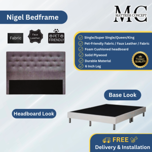 Mattress Concept Nigel Divan Bedframe Pet Friendly Fabric/Faux Leather/Fabric All Size Available