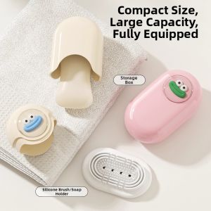 MEYGOROOM | Travel Multifunctional Soap Storage Box Set