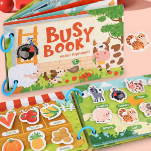Baby Busy Book The First Enlightenment Book for Kids Montessori Early Learning Books Quiet Book