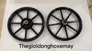 Mâm Vành Xe Máy RacingBoy 8 Cây Sirius 1.6-1.85 Trắng Đen