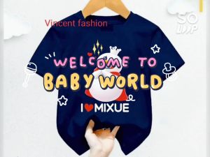 kaos anak virall I LOVE MIXUE usia 1-12 tahun lengan pendek