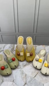 Sandals Loafers Pop Korea Sandal Slop Bahan Canvas Berkualitas Import KG2891