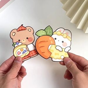 FR-A93 Kartu Ucapan Permen Lolipop Motif Kartun Lucu Greeting Card Lollipop / Gift Card Birthday