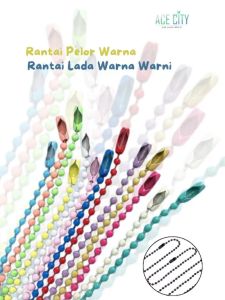 Rantai Pelor Warna / Rantai Lada Warna Warni Uk10cm Harga/10Pc