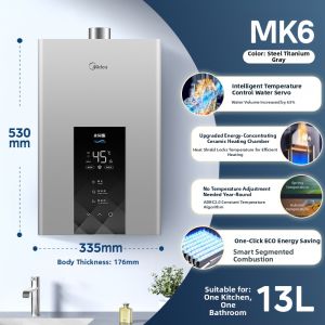 Midea | Home Natural Gas Constant Temperature Water Heater MK6 R6Pro Series