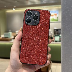 Luxury Glitterเต็มรูปแบบแฟลชเจาะกรณีโทรศัพท์นุ่มสําหรับIphone 17 16 15 14 13 12 11 Pro Max 7 8 Plus 16E 17Air Shell