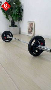 HTD Sport Rubberized Weight Plate Barbell Coated Alat Olahraga Fitness 2.5Kg Q302