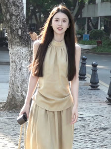 SUSIEYUAN | Halter Sleeveless Summer 2026 New Long Dress