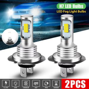 2Pcs Super Bright H7 H4 Led CSP Headlight Car Fog Light Bulbs H1 H8 H9 H11 9005 9006 DRL Lamp Kit High Low Beam 6000K 12V 24V