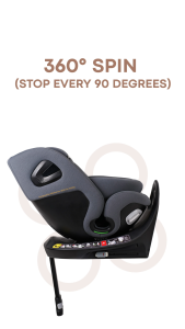 Quinton SpinGuard 360 Car Seat Baby (Newborn- 150cm) Kerusi Kereta Bayi Convertible Car Seat 360 Spin R129 I-size Isofix