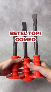 Pahat Beton Topi Gepeng 8" 10" Inch Gagang Karet Pahat Bobok