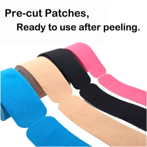 Waterproof & Breathable Pre-Cut Muscle Patch Tape - Type I Elastic Fitness & Exercise Intramuscular Sports Tape