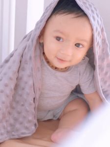 Baby Selimut Bayi Minky Dot Baby Blanket Selimut Newborn 1 lapis