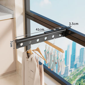 WUBUWEI | Security Window Drying Rack Balcony Clothes Drying Pole