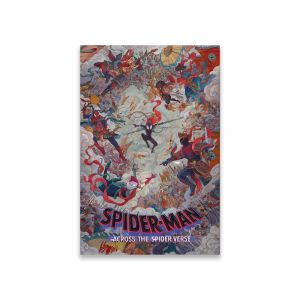 FramelessSpider Man Across the Spider Verse Poster Disney Superhero Spiderman Prints Classical Film Canvas Painting Home Decora