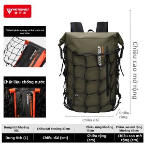 MOTOWOLF | Balo Chống Thấm Nước Dung Tích Lớn