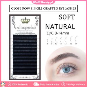 12 Lines D Curl Grafting eyelashes 0.1 Thickness 9mm 10mm 11mm 12mm 13mm Length Natural Thick False Eyelashes Fake lashes